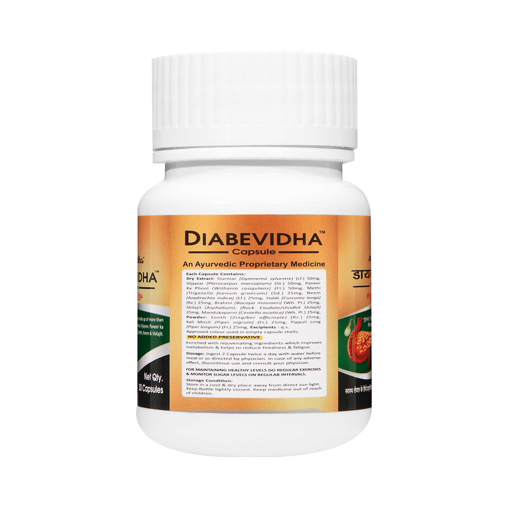 Ayurvidha Diabevidha Capsule (30 Each) - Image 2