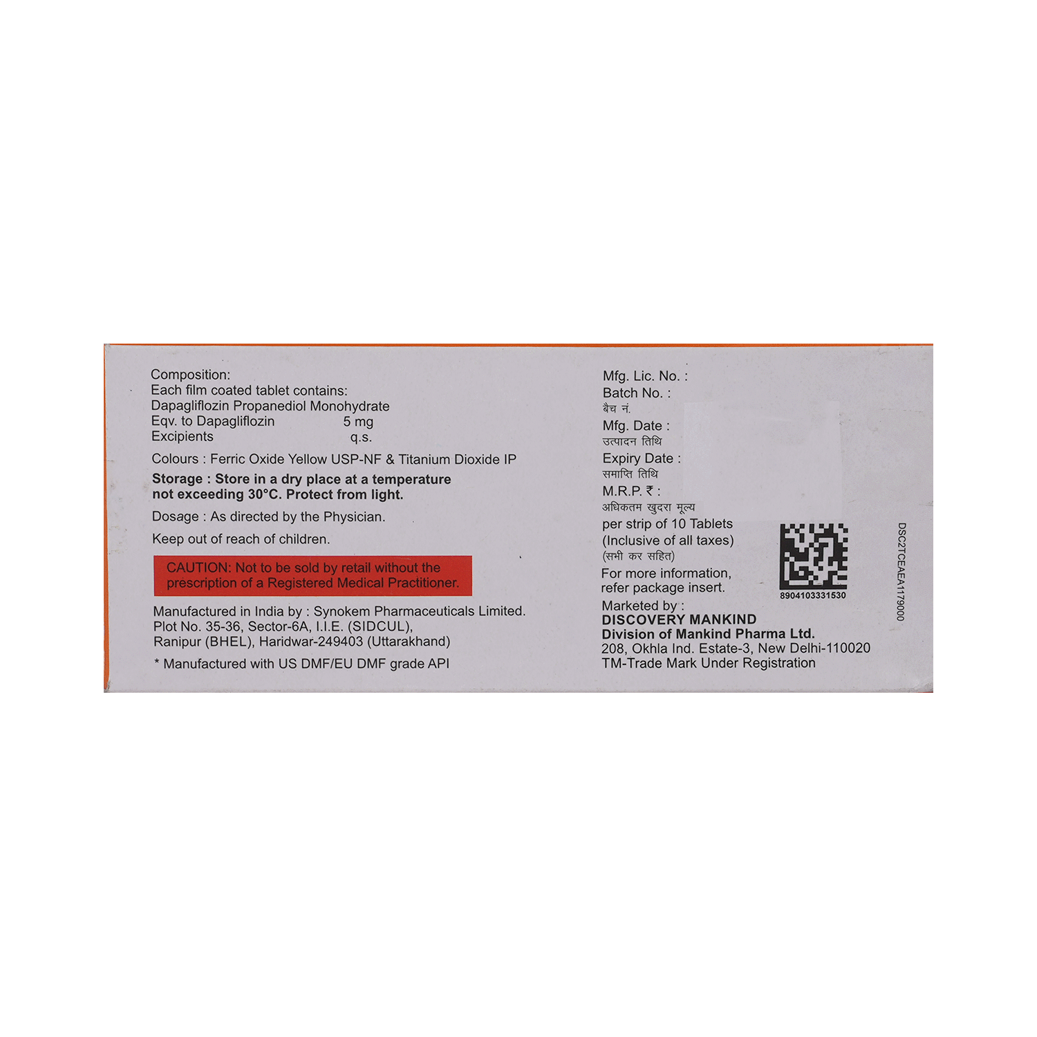 Sgltd 5mg Tablet - Image 3
