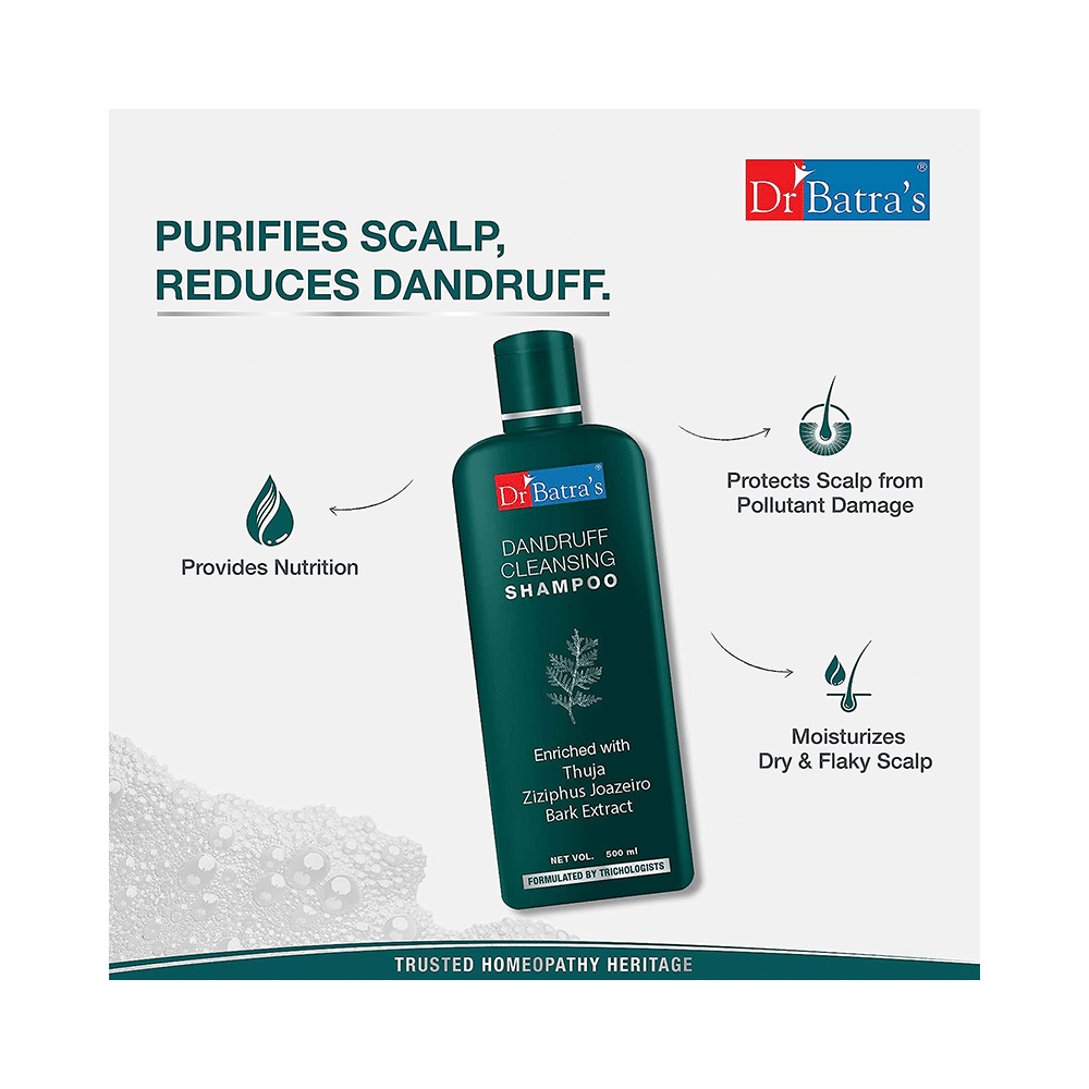 Dr Batra's Combo Pack of Hair Fall Control Serum 125ml, Conditioner 200ml and Dandruff Cleansing Shampoo 500ml - Image 8