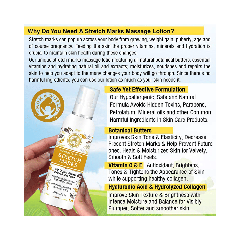 Mom & World Massage Lotion for Stretch Marks - Image 7