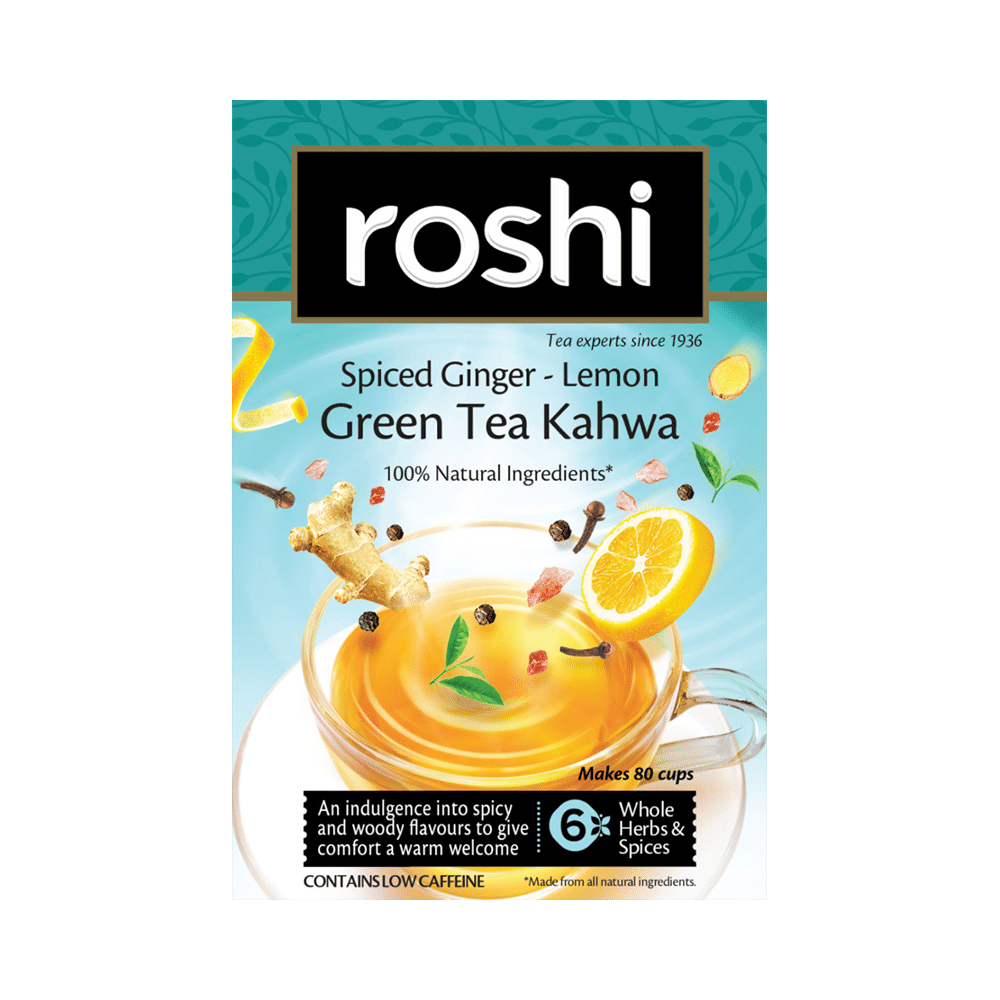 Roshi Spiced Ginger-Lemon Green Tea Kahwa - Image 1