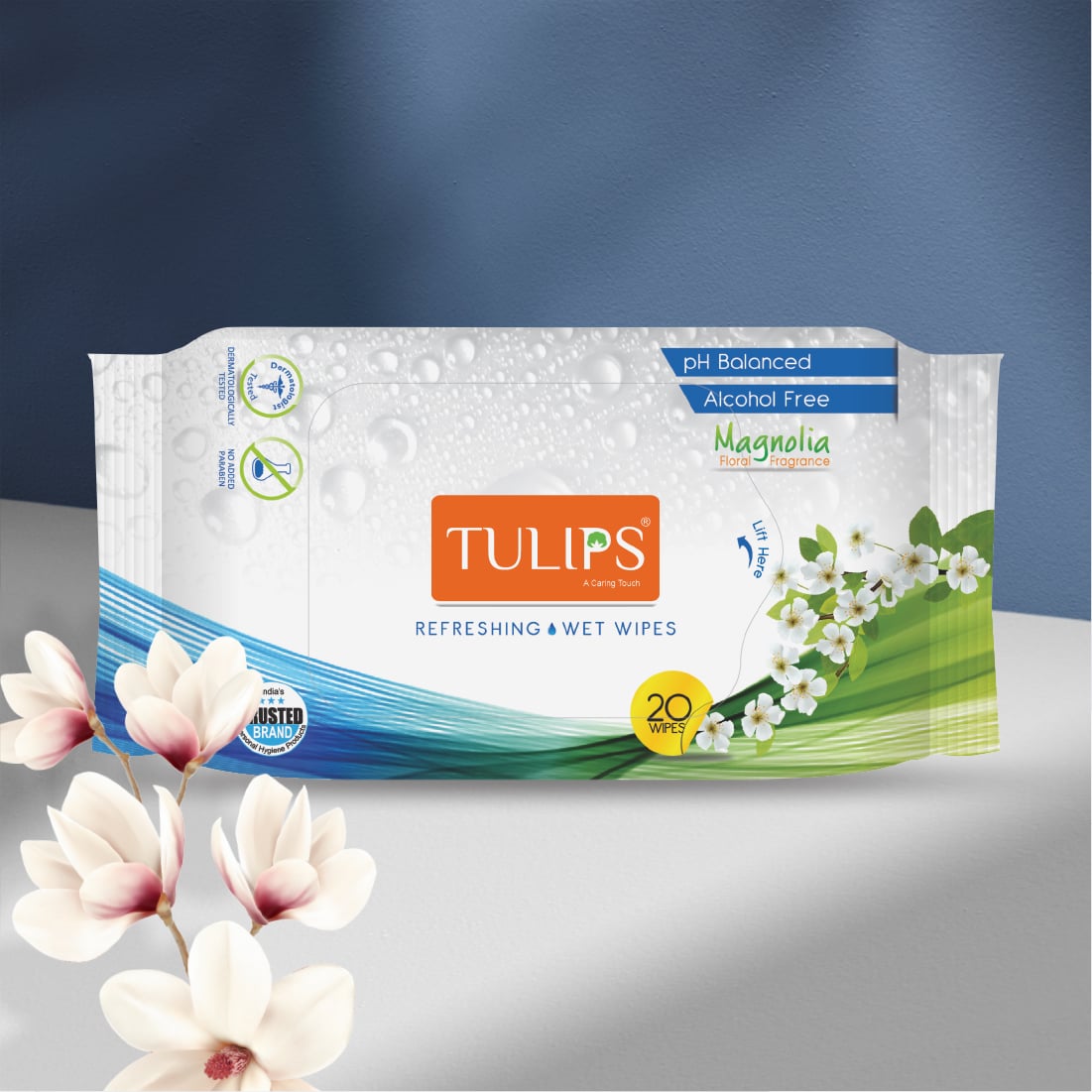 Tulip Refreshing Wet Wipes - Image 1