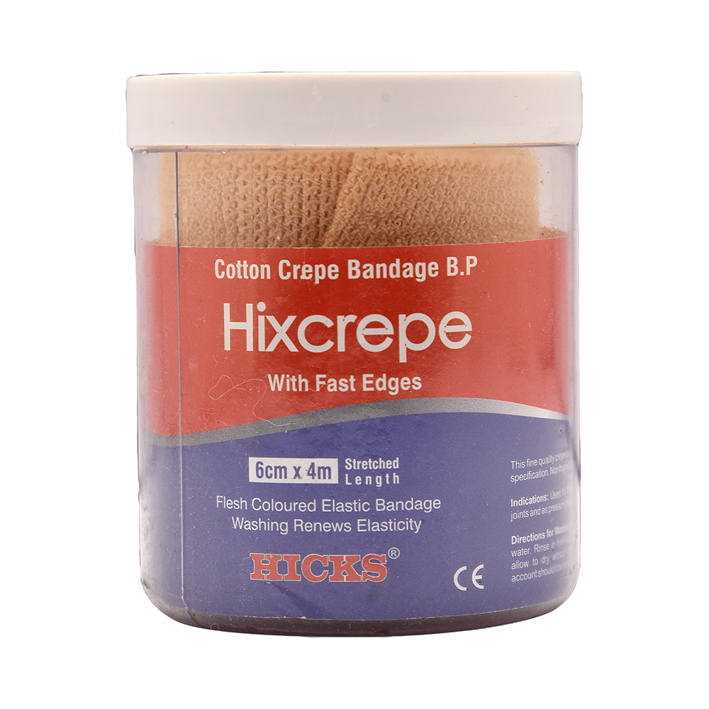 Hicks Hixcrepe with Fast Edge Cotton Crepe Bandage 8cm x 4m - Image 1