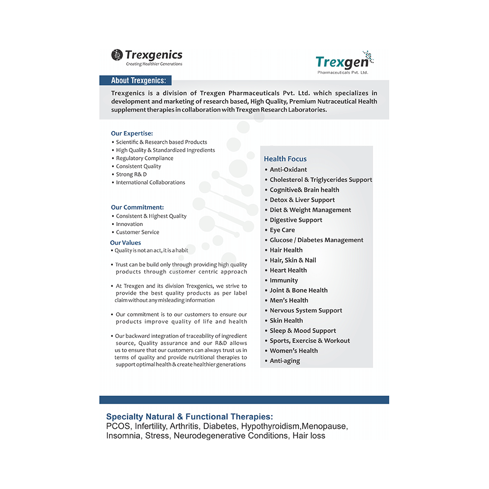 Trexgenics FenuGrace Plus Menstrual Cycle Support Veg Capsules - Image 4