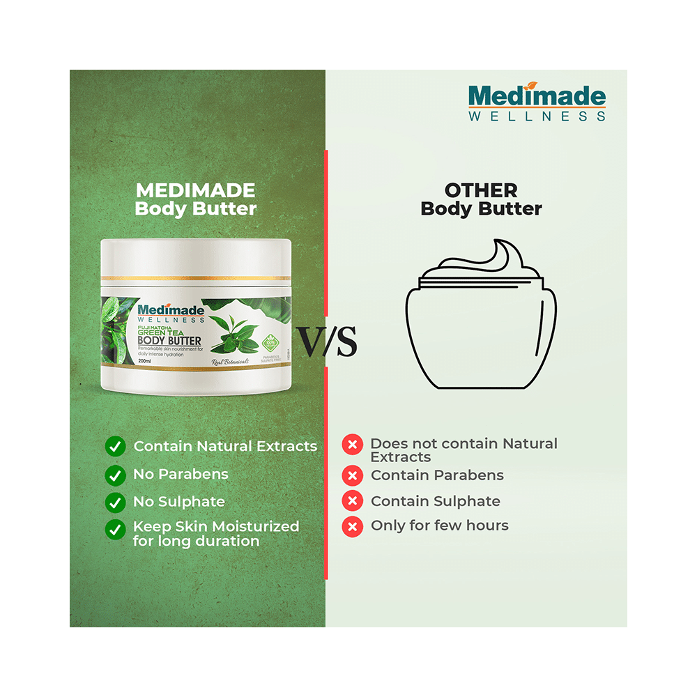 Medimade Wellness Fuji Matcha Green Tea Body Butter (200ml Each) - Image 4