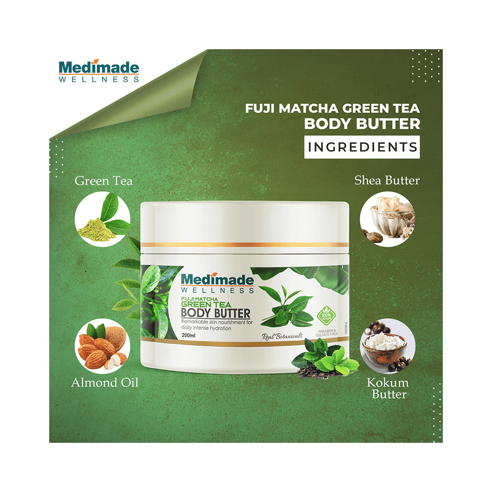 Medimade Wellness Fuji Matcha Green Tea Body Butter (200ml Each) - Image 2