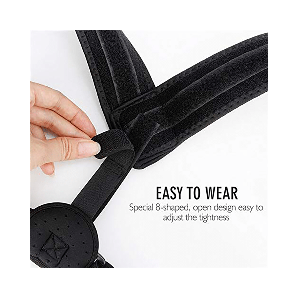 Sira Posture Correction Shoulder Back Support Belt Black - Image 4