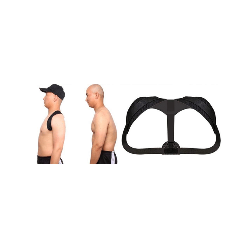 Sira Posture Correction Shoulder Back Support Belt Black - Image 5