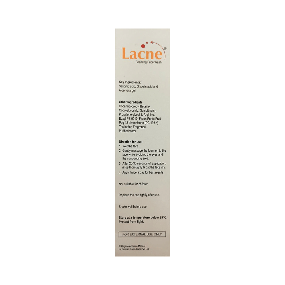 Lacne Foaming Face Wash | For Acne, Blackheads & Whiteheads - Image 2