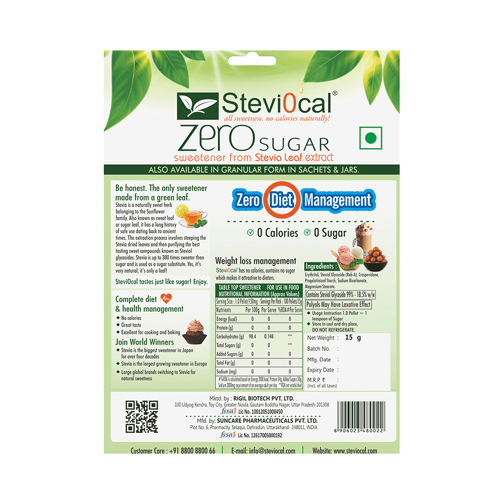 Steviocal Zero Diet Management White Pellets - Image 2