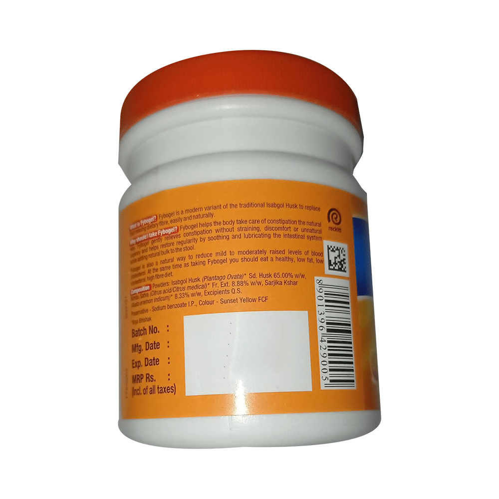 Fybogel  Hi-Fibre Isabgol Husk Sugar-Free Powder | Eases Constipation | Flavour Orange - Image 9