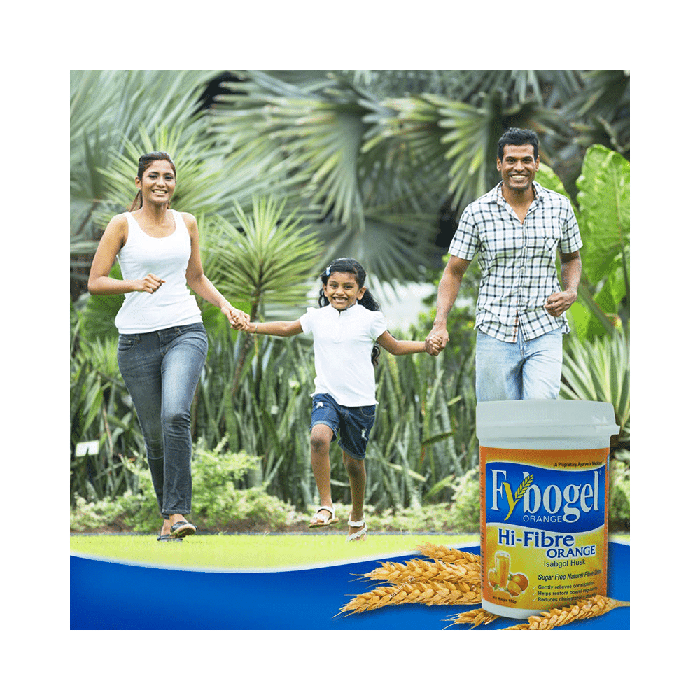 Fybogel  Hi-Fibre Isabgol Husk Sugar-Free Powder | Eases Constipation | Flavour Orange - Image 5