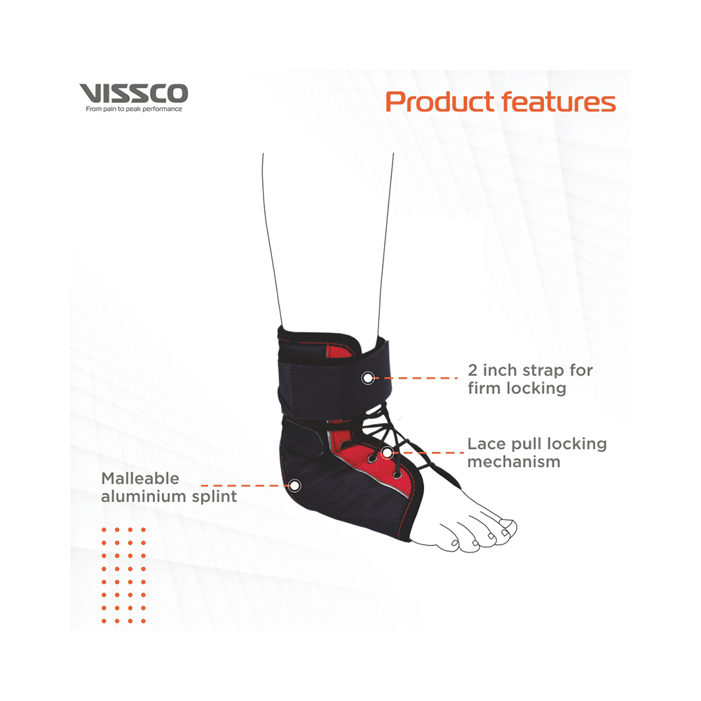 Vissco Pro Rigid Ankle Brace Small - Image 3