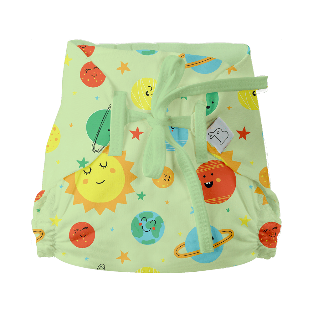 Superbottoms Organic Cotton Padded Dry Feel Langot/Nappy Size 2 Day Dreamer - Image 6