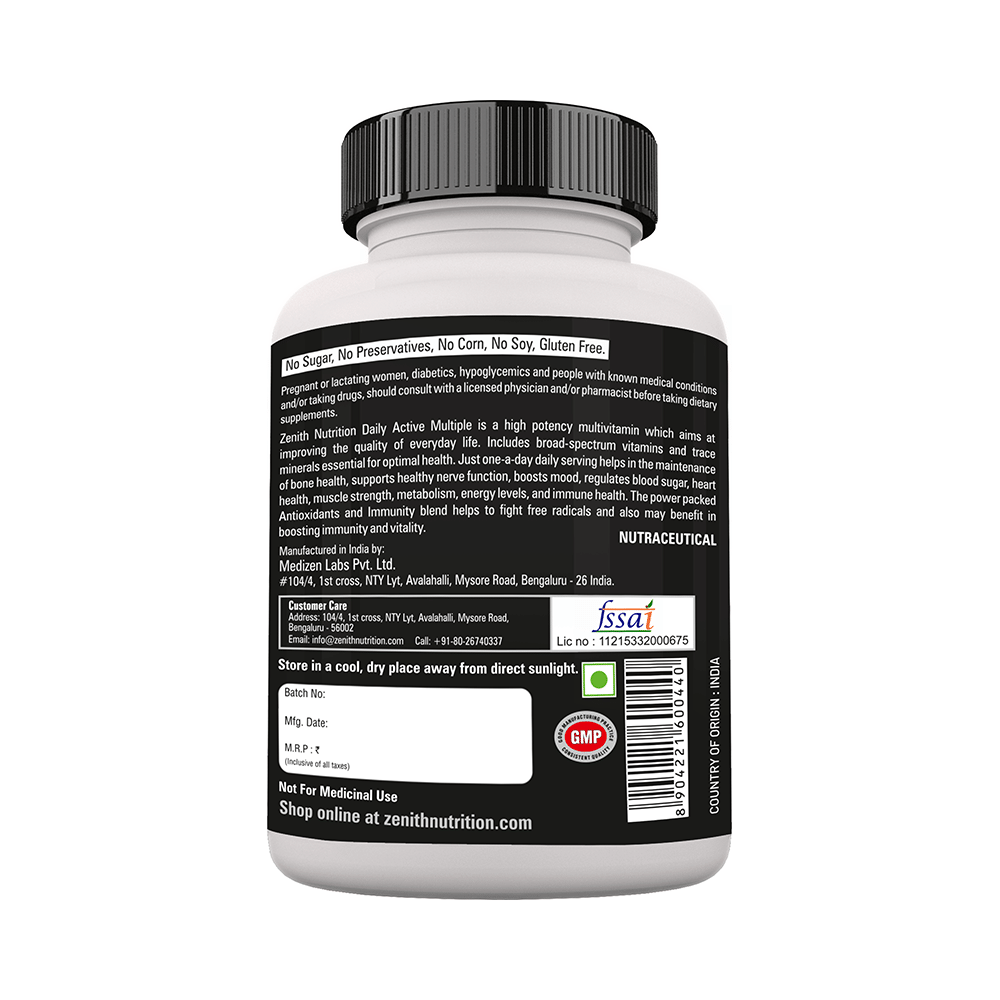 Zenith Nutrition Daily Active Multiple One - A - Day Capsule - Image 3