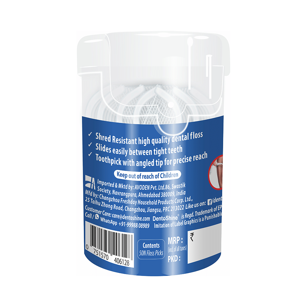 DentoShine Deep Clean Floss Picks (50 Each) Unflavored - Image 2