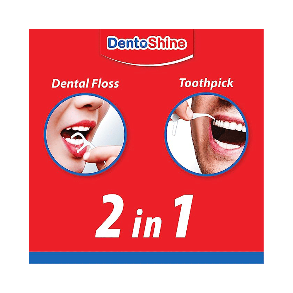 DentoShine Deep Clean Floss Picks (50 Each) Unflavored - Image 5