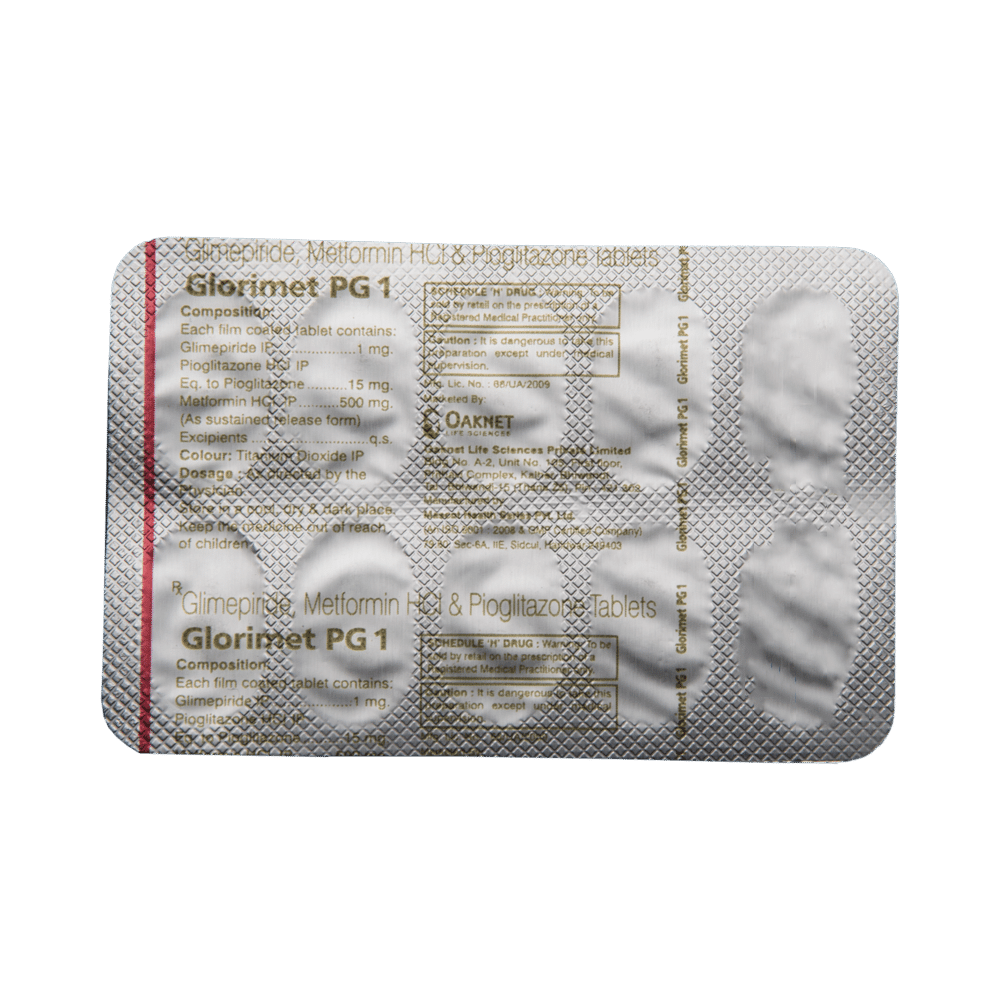 Glorimet PG 1 Tablet SR - Image 5