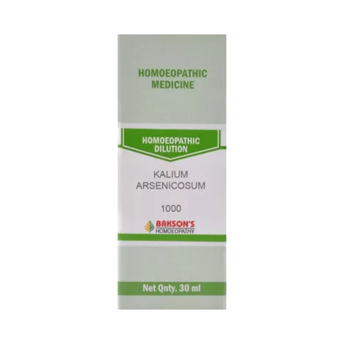Bakson's Homeopathy Kalium Arsenicosum Dilution 1000 CH - Image 1