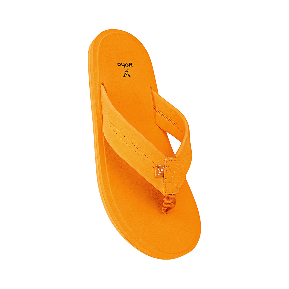 Yoho Lifestyle Doctor Ortho Soft Comfortable and Stylish Flip Flop Slippers for Men Mango Yellow 9 - Image 4