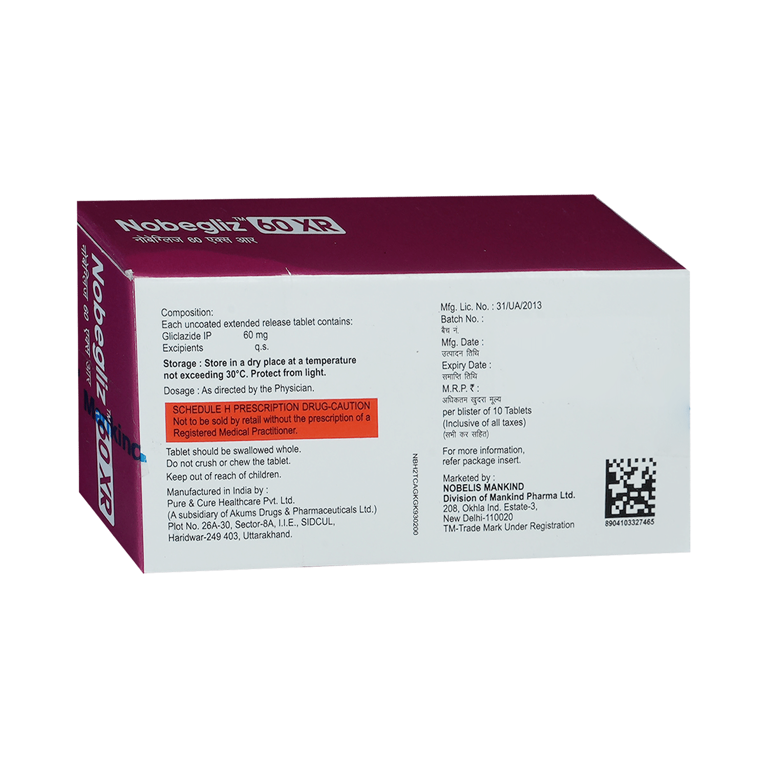Nobegliz 60 XR Tablet - Image 3