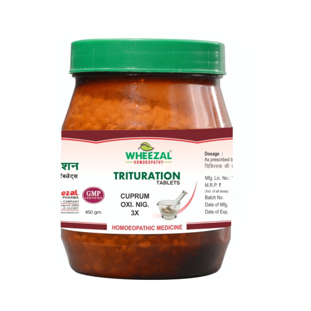 Wheezal Caprum Oxi. Nig. Trituration Tablet 3X