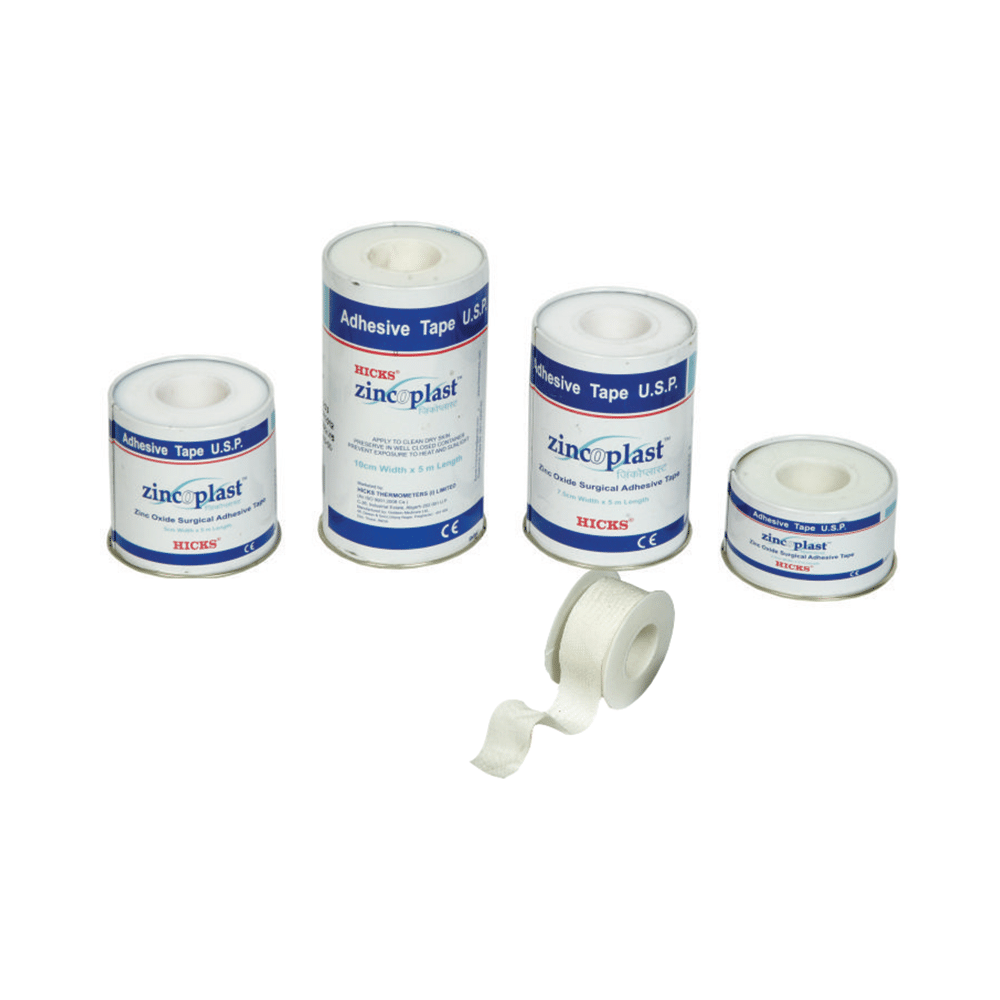 Hicks Zincoplast Zinc Oxide Surgical Adhesive Tape 5cm x 5m