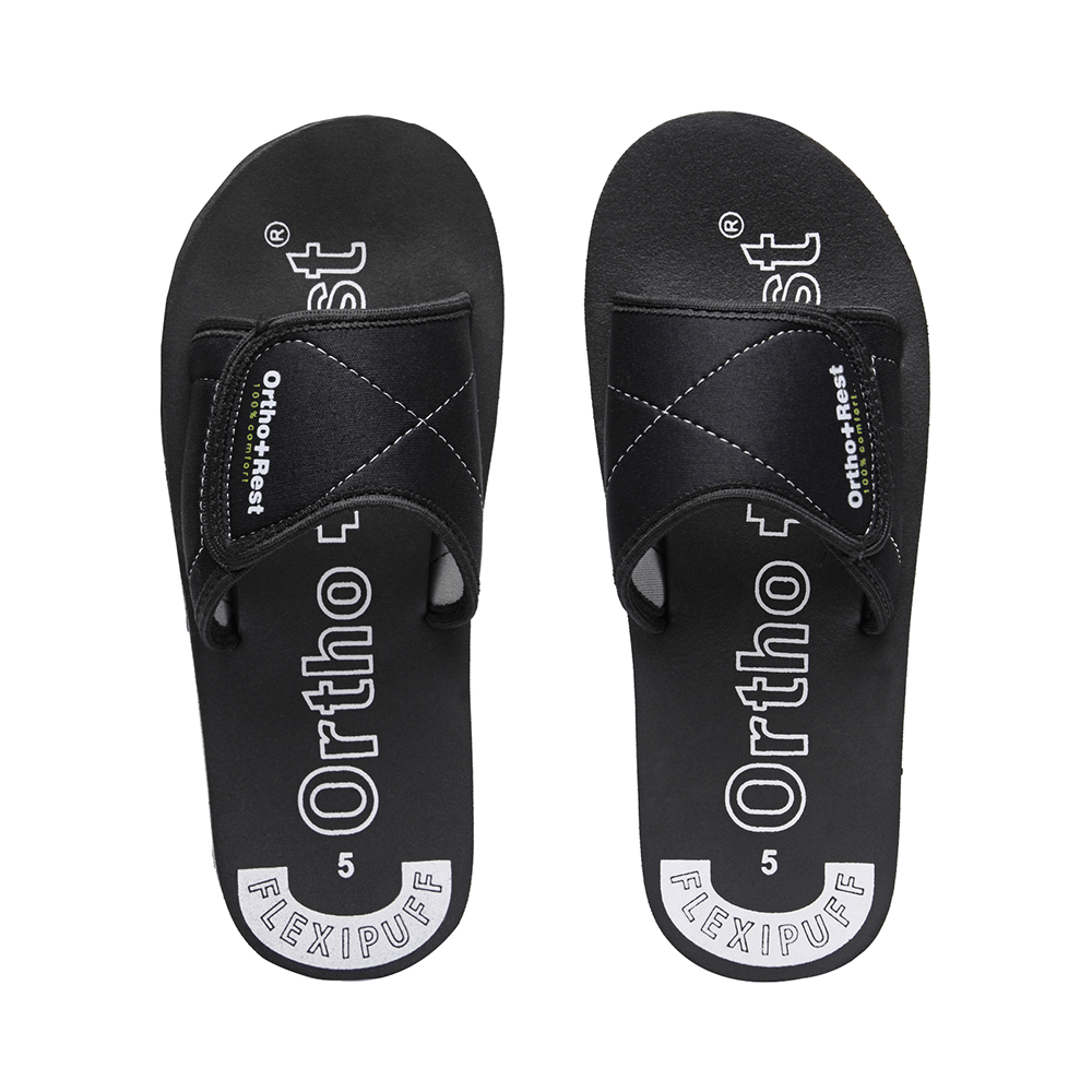 Ortho + Rest Extra Soft Sliders Flip Flop Orthopedic Slippers for Women Black 9 - Image 2