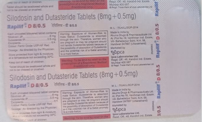 Rapilif-D 8/0.5 Tablet - Image 1