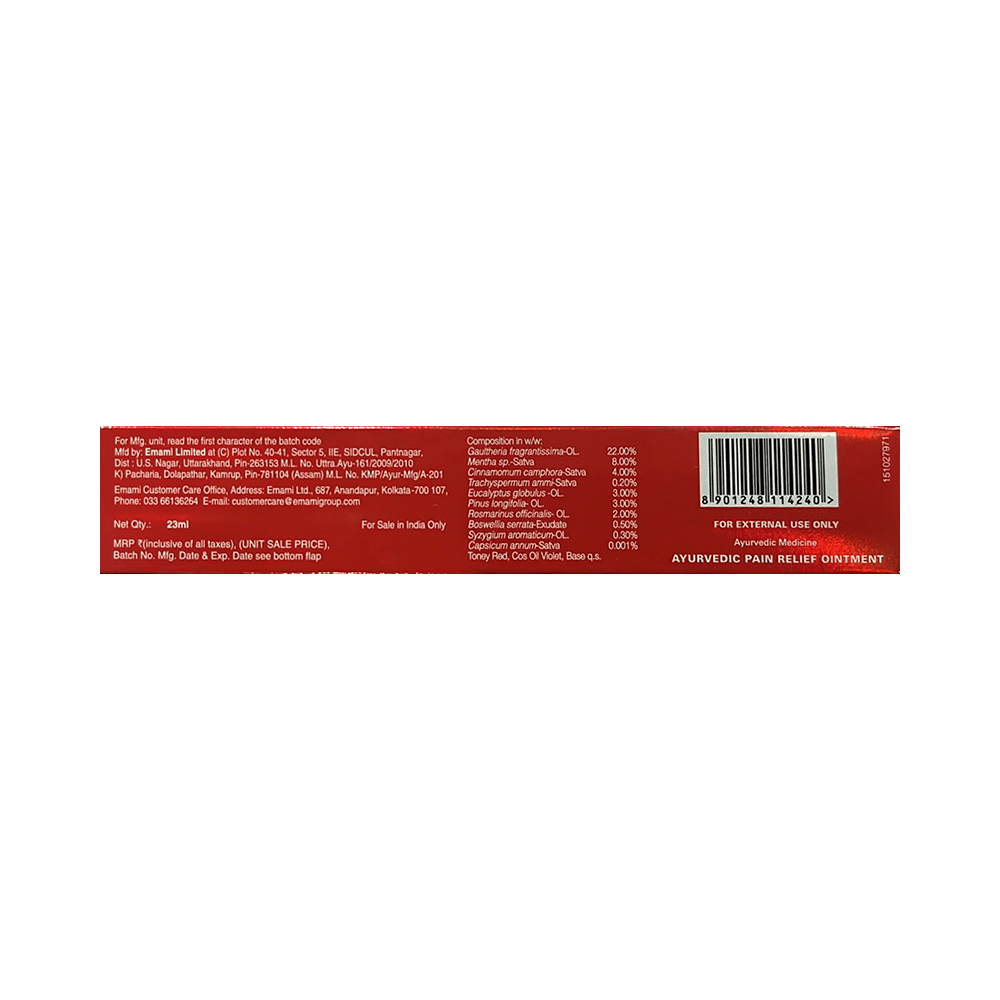 Zandu Fast Pain Relief Ayurvedic Ointment - Image 3