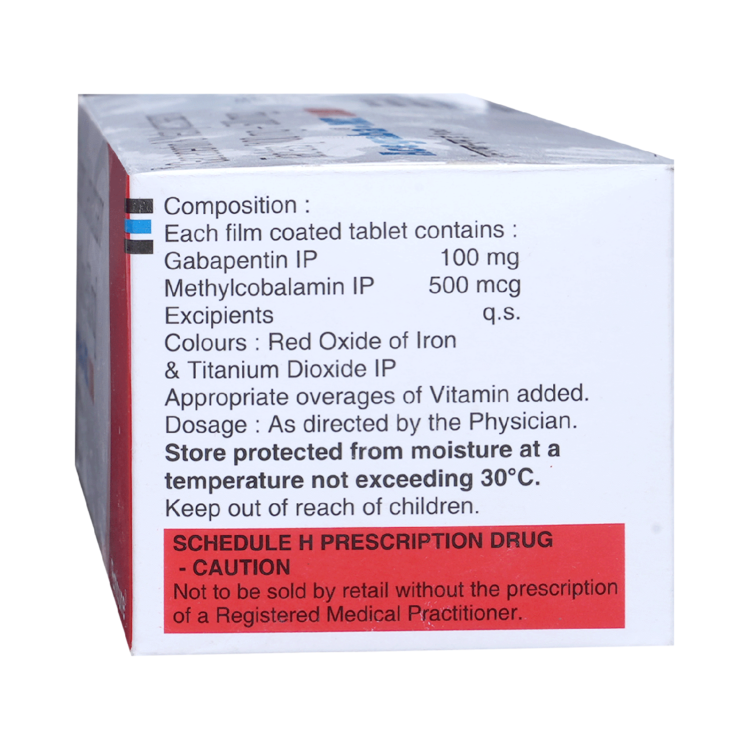 Acegaba ME 100mg/500mcg Tablet - Image 3