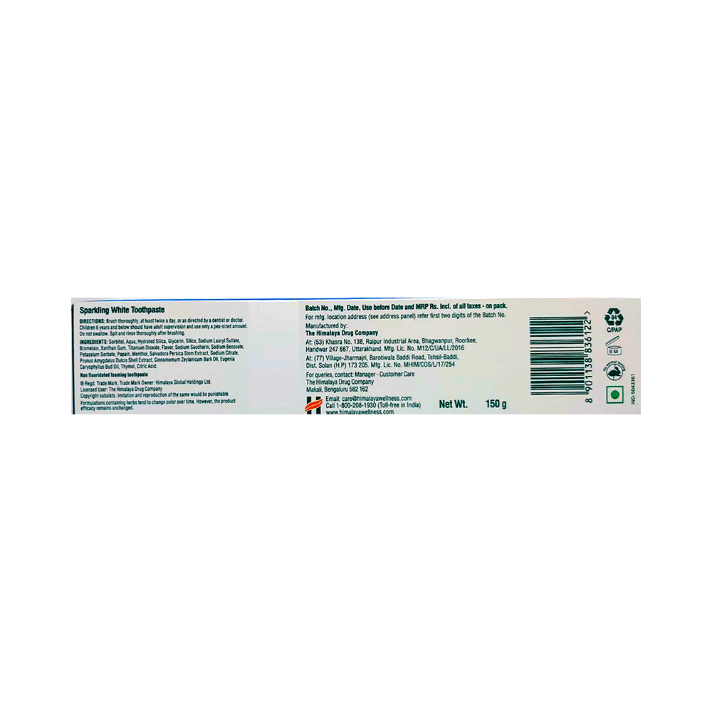 Himalaya Personal Care Himalaya Sparkling White Papaya & Pineapple Enzyme Toothpaste - Image 3