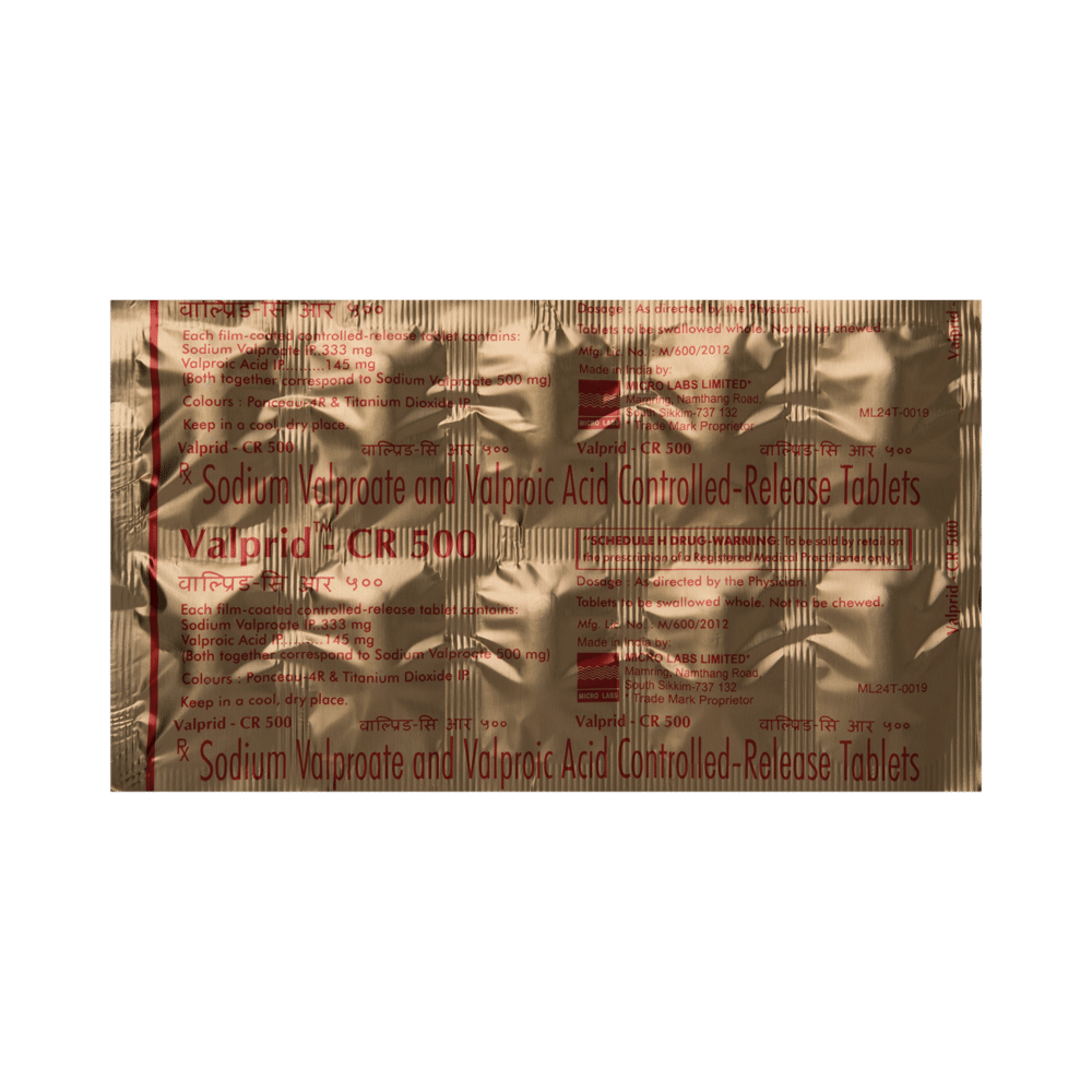 Valprid CR 500 Tablet - Image 4