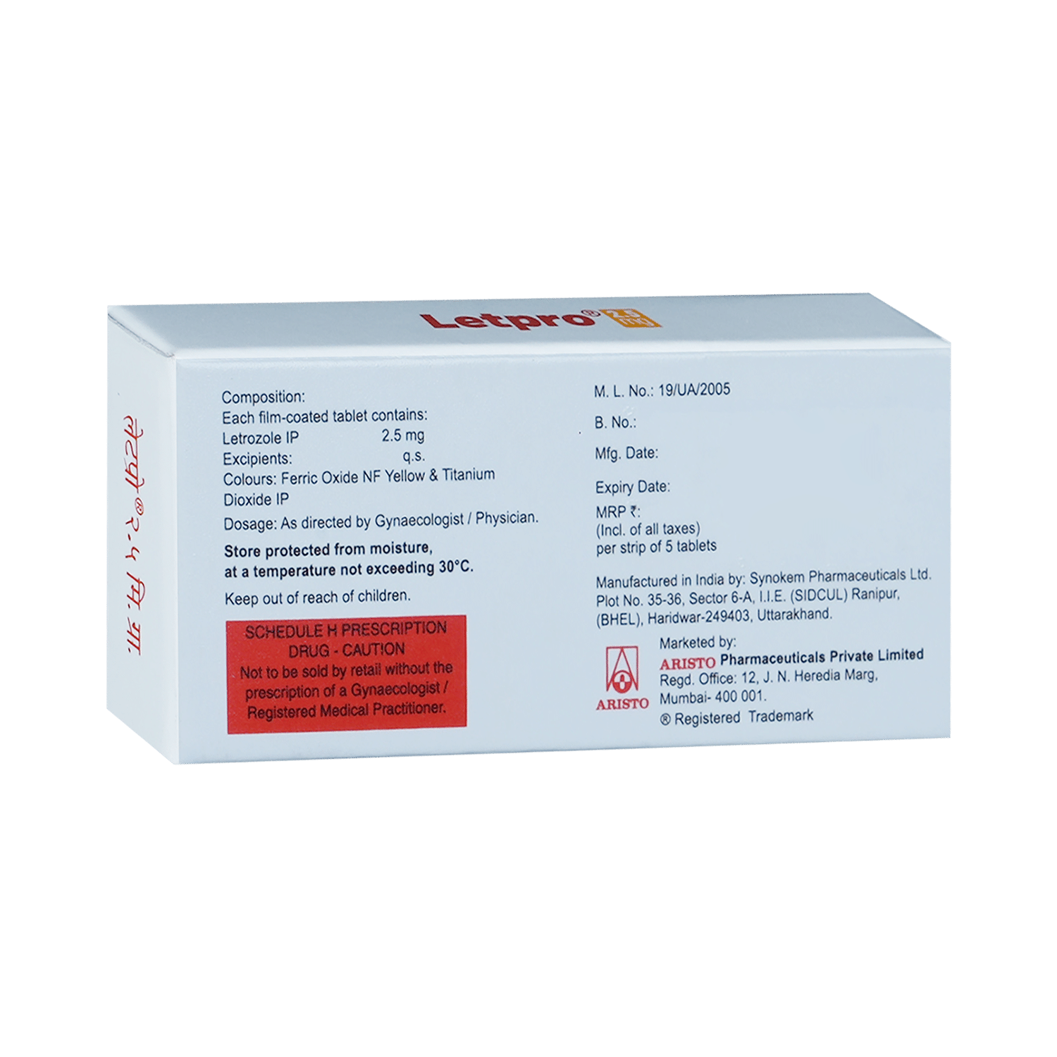 Letpro 2.5mg Tablet - Image 3