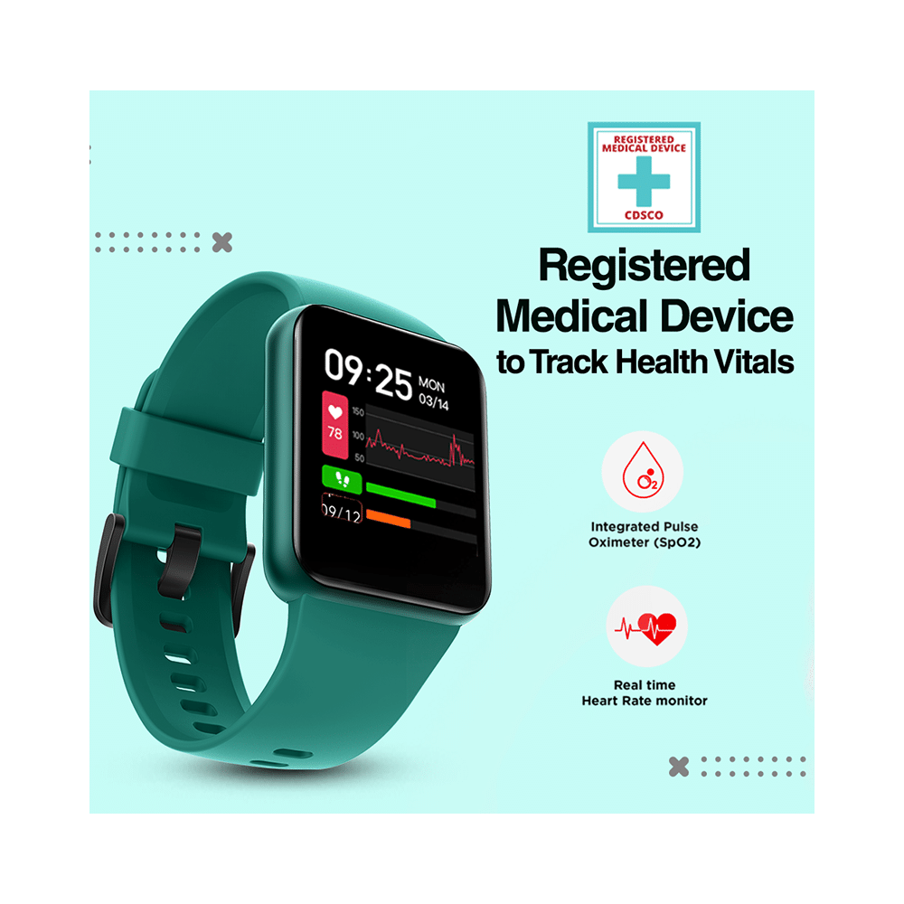 GOQii Smart Vital Lite with 3 Months Health & Personal Coaching Subscription HD Smart Watch Black - Image 5