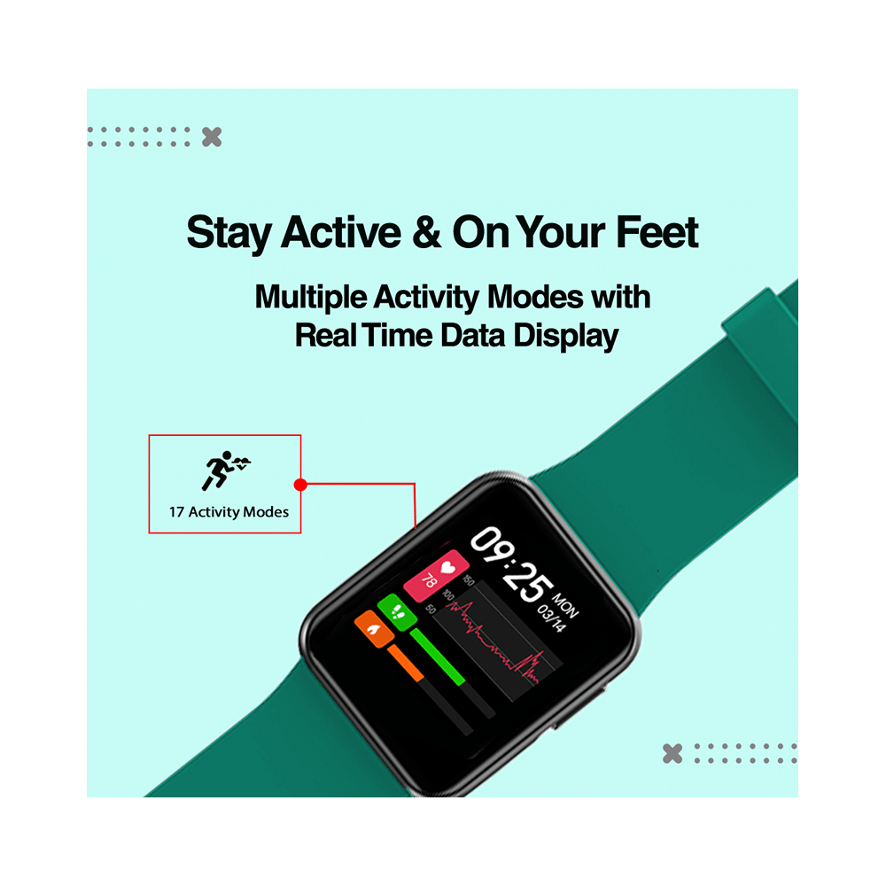 GOQii Smart Vital Lite with 3 Months Health & Personal Coaching Subscription HD Smart Watch Black - Image 6