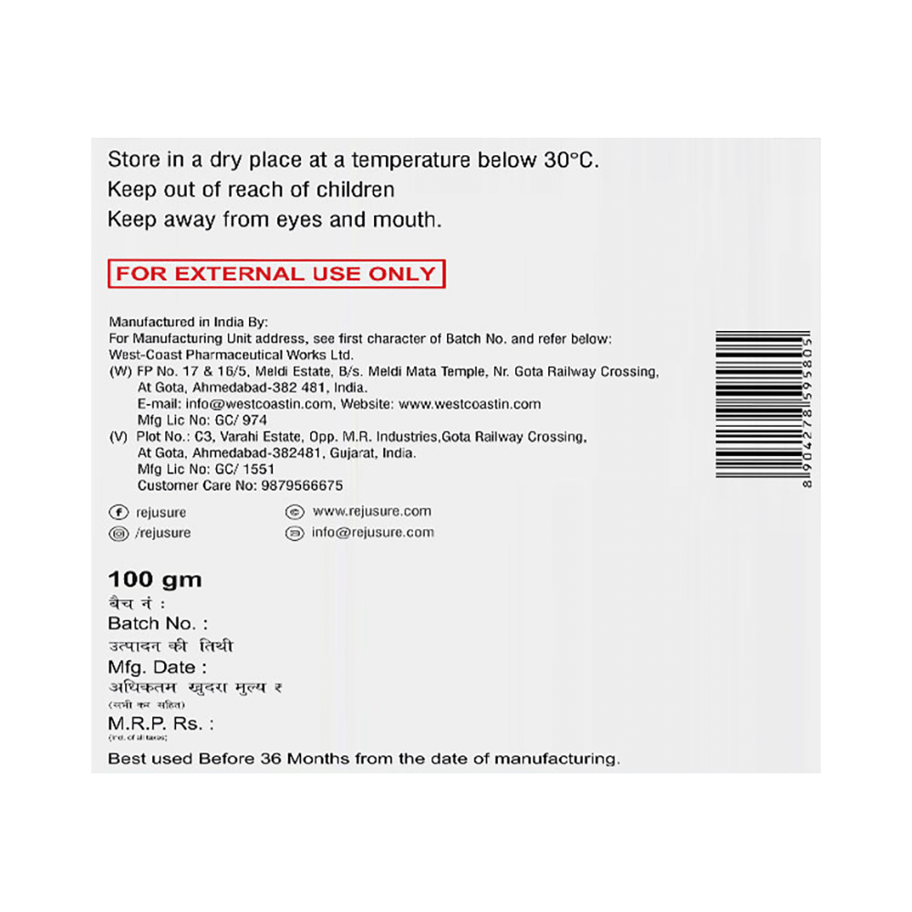 Rejusure Cosmeceutical Urea Gel Cream - Image 5
