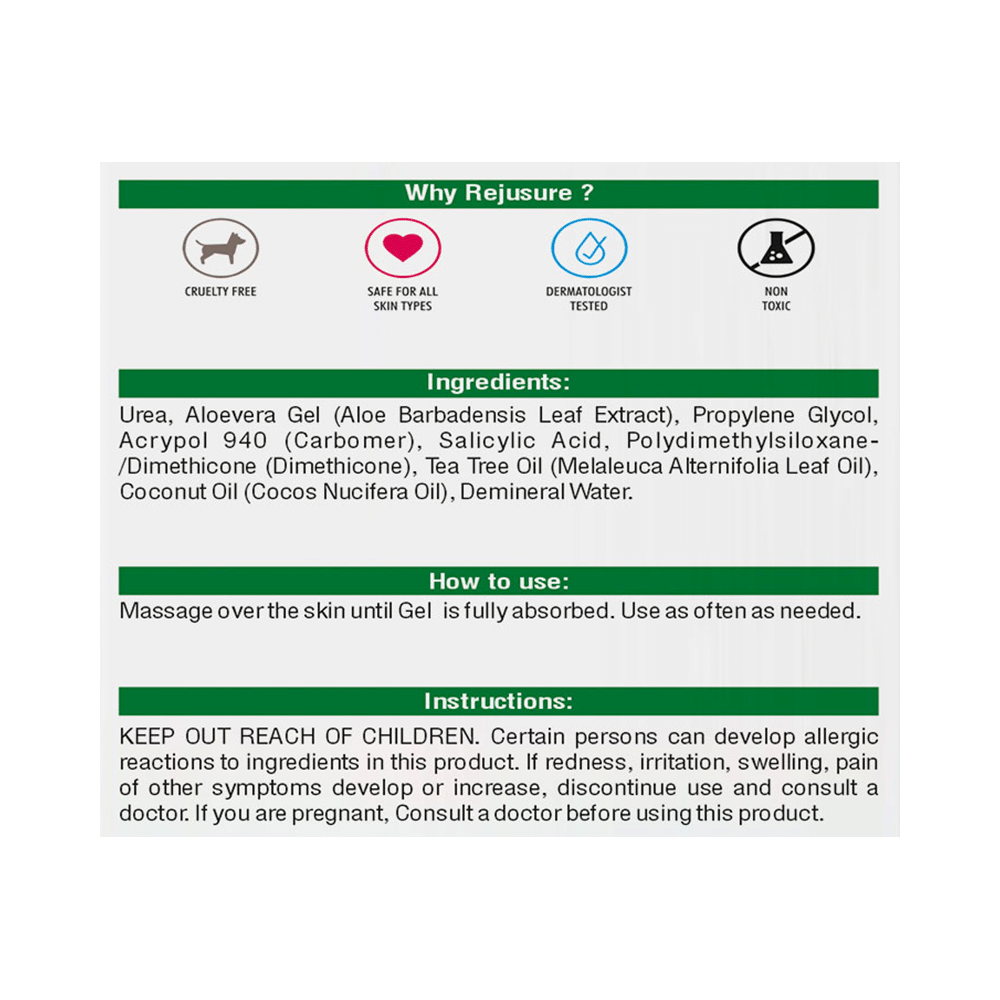 Rejusure Cosmeceutical Urea Gel Cream - Image 3