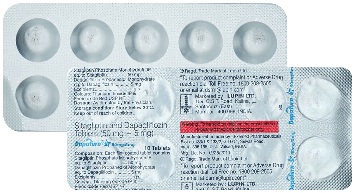Dapaturn S 5mg/50mg Tablet - Image 1