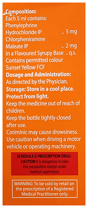 Coriminic Orange Flavour Syrup - Image 3