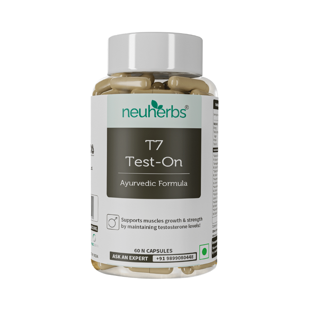 Neuherbs T7 Ultra Testosterone Booster Veggie Capsule | Supports Muscle Strength & Growth