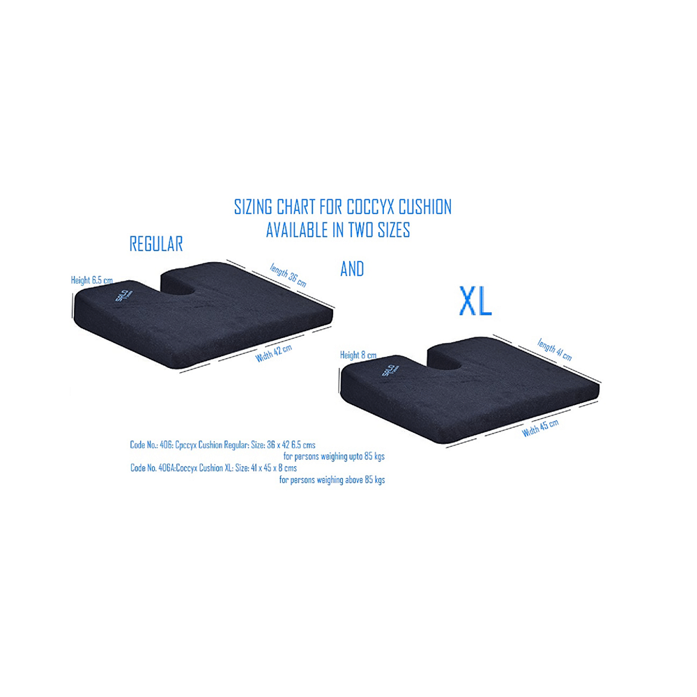 Salo Orthotics Tailbone Pain Coccyx Cushion for Office Chair/Car Seat XL - Image 5