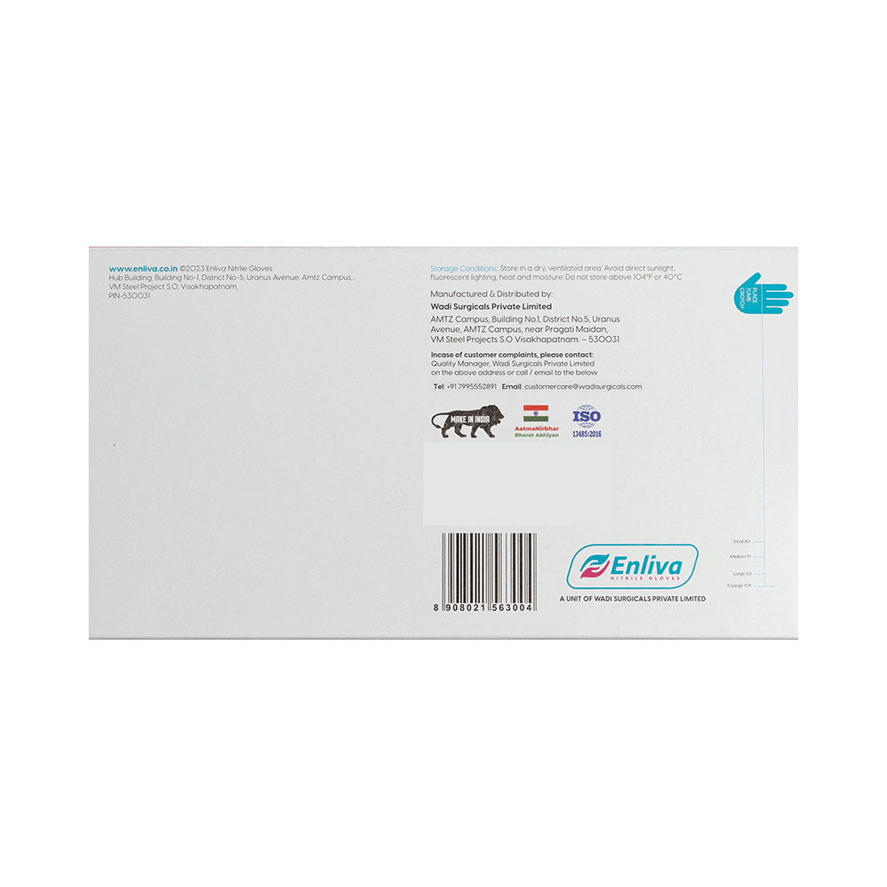 Enliva Premium Nitrile Examination Gloves Large - Image 2