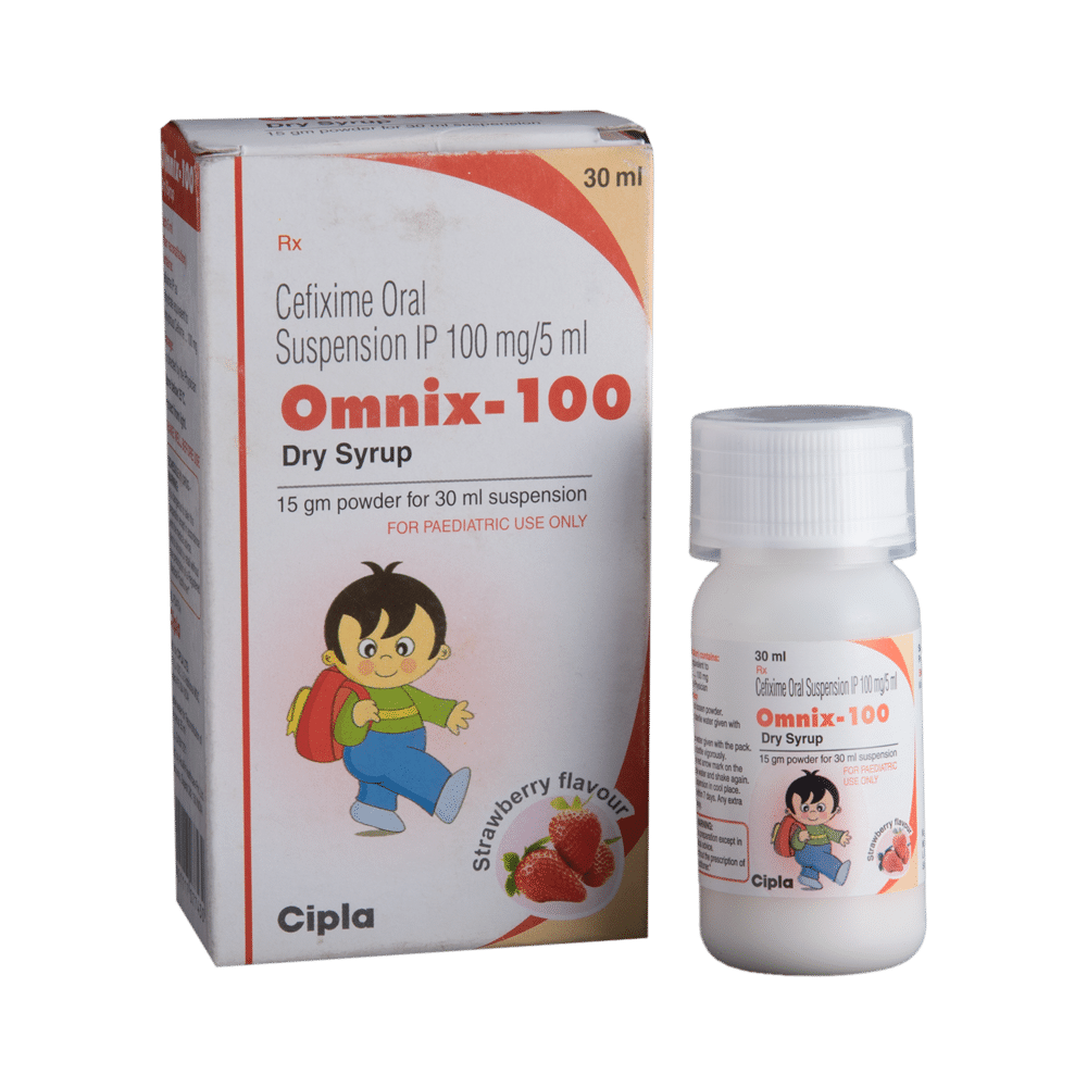 Omnix 100 Dry Syrup Strawberry - Image 1