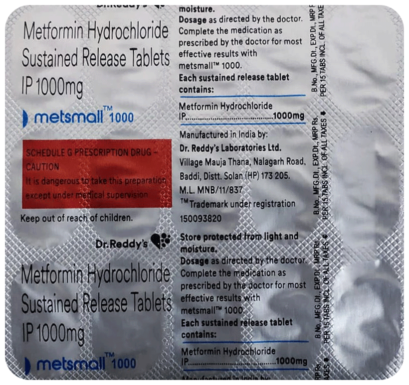 Metsmall 1000 Tablet SR