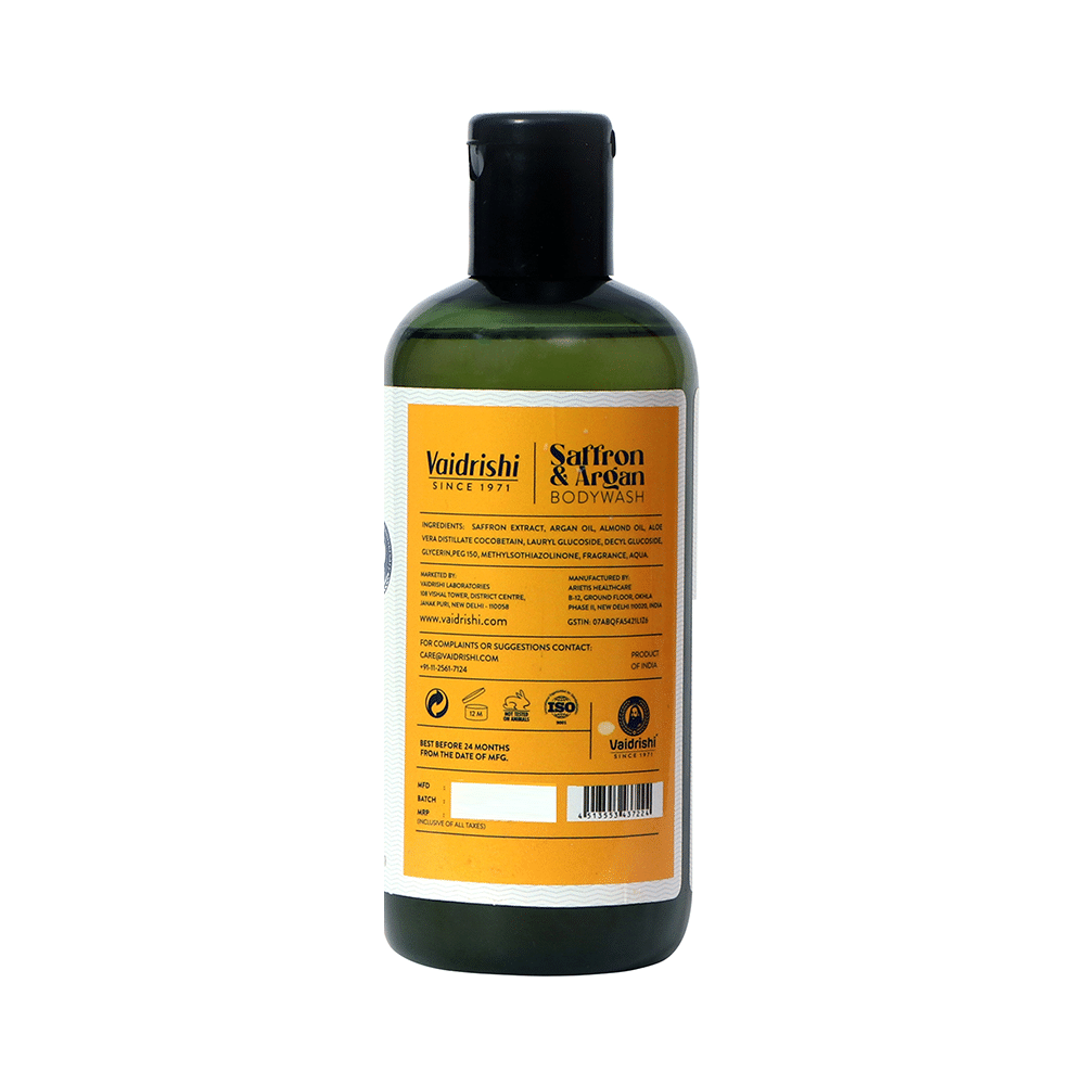 Vaidrishi Saffron & Argan Intense Nourishment Body Wash - Image 2