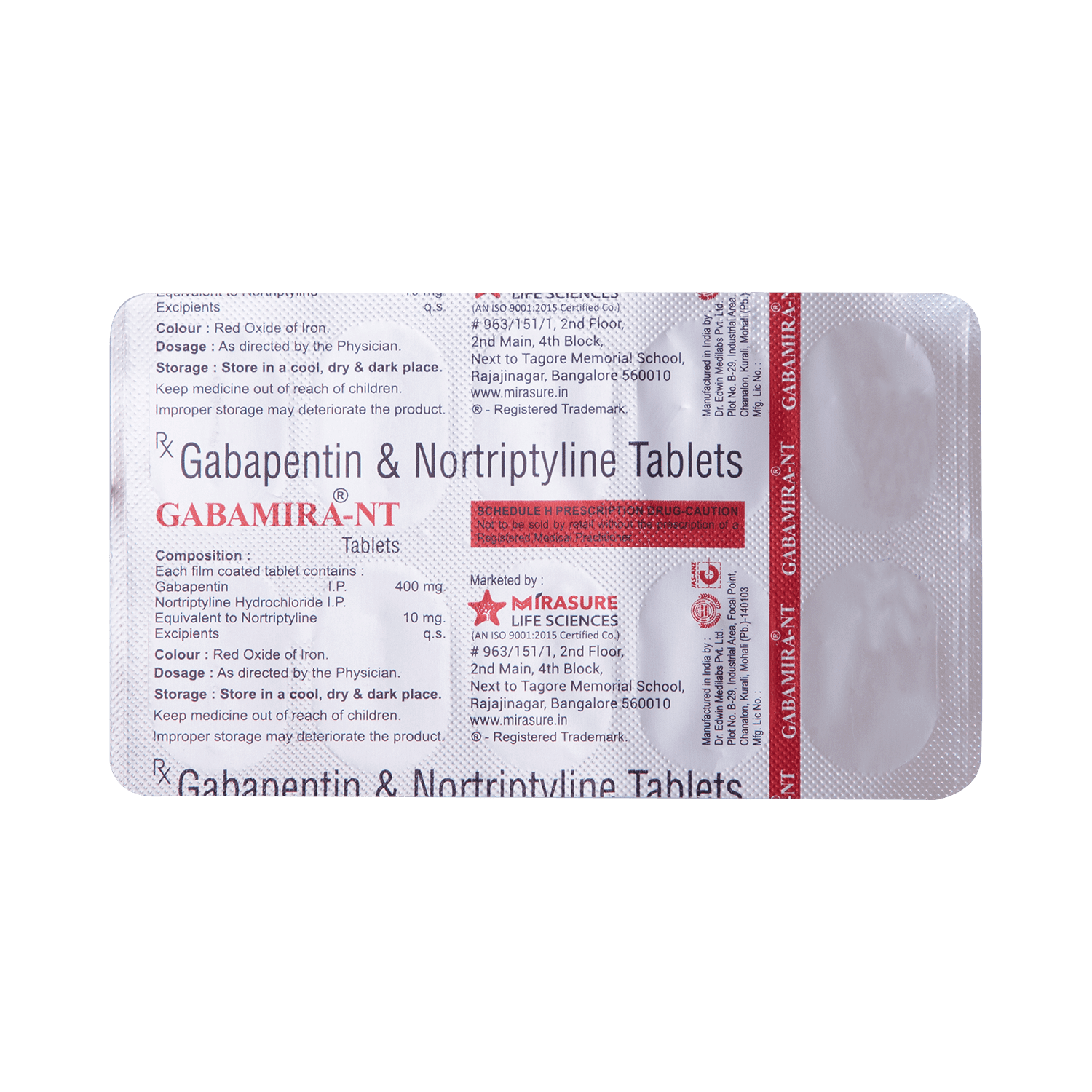 Gabamira NT 400mg/10mg Tablet - Image 5