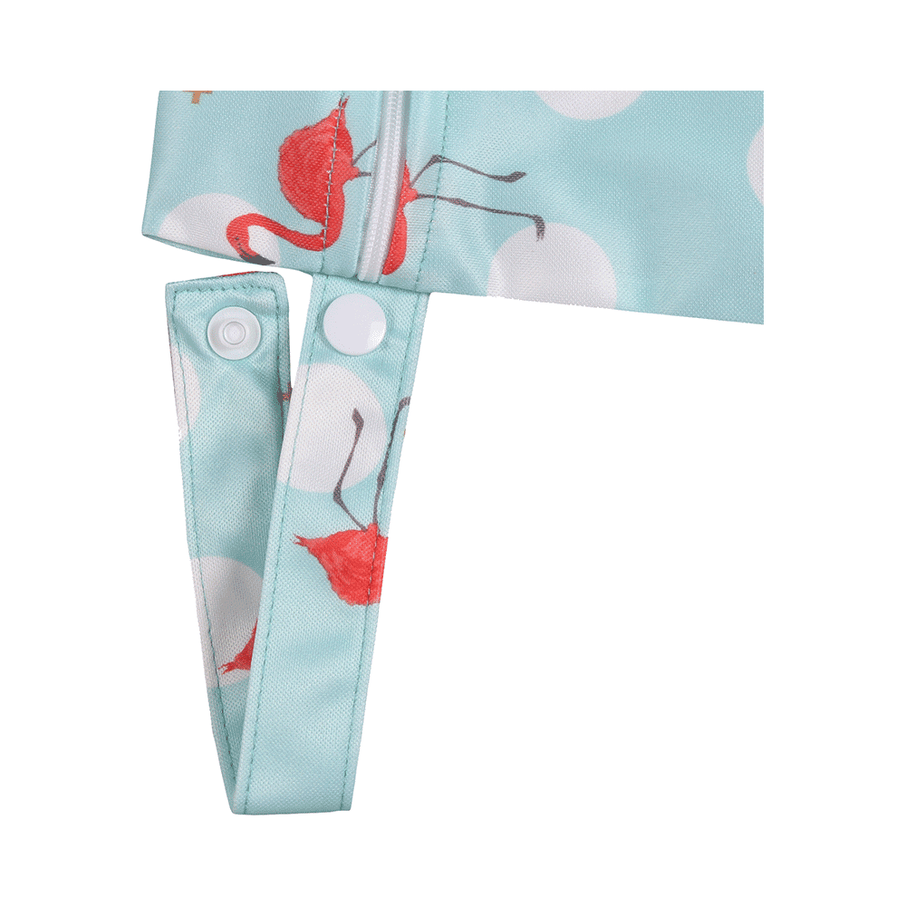 Polka Tots Wet Cloth Pouch Bag Flamingo Bird Design 30 X 40 cm - Image 8