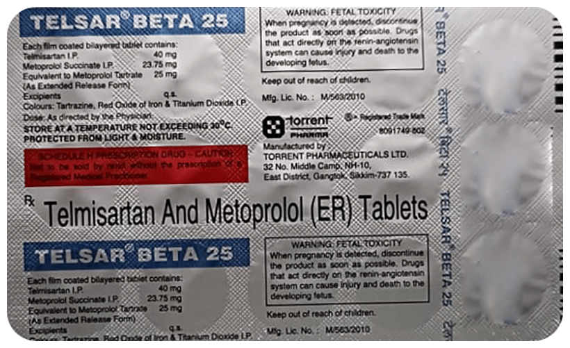 Telsar Beta 25 Tablet