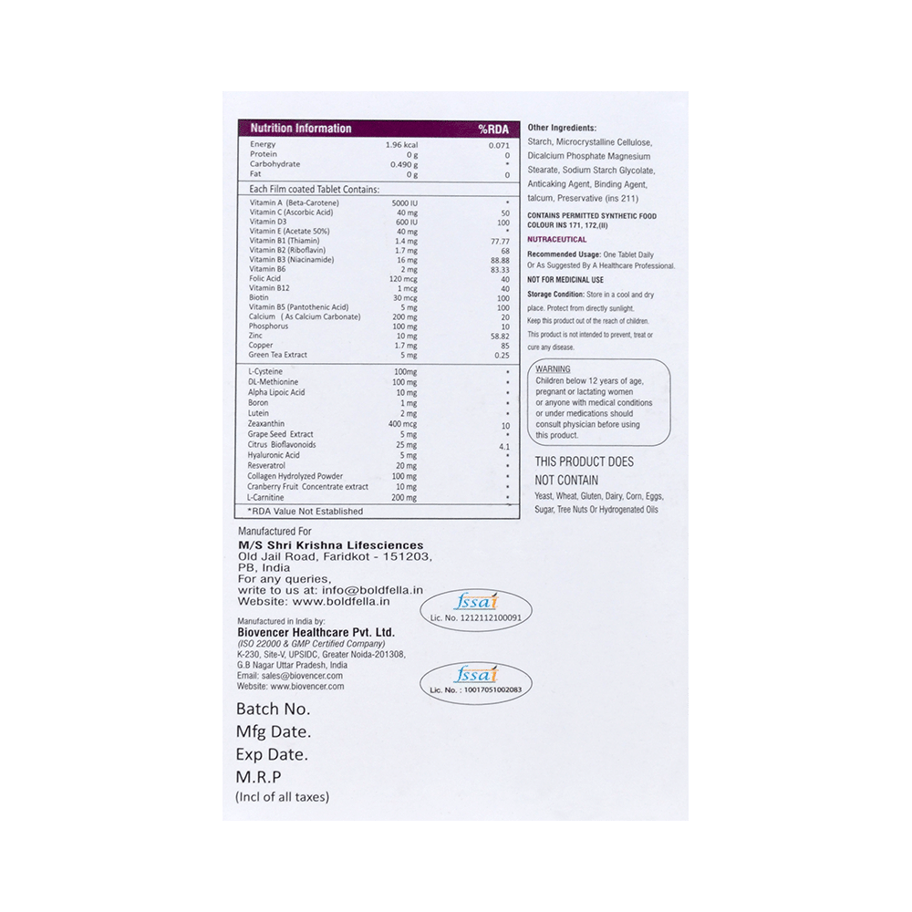 Fellagen Biotin Collagen Tablet - Image 2